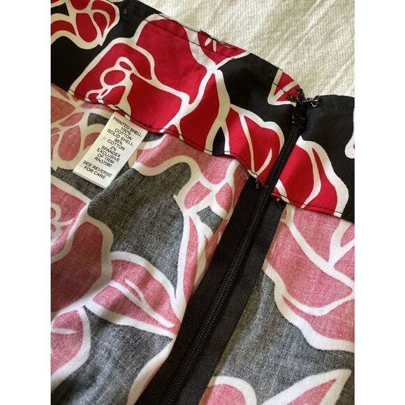 Rose Print Full Skirt 20W - Picture 7 of 9